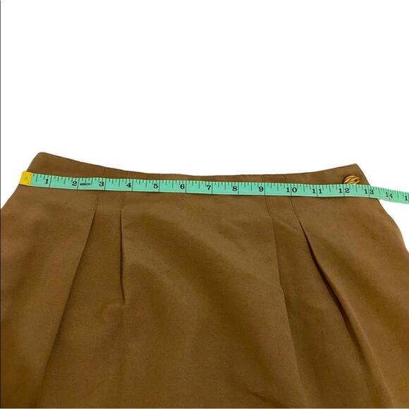 SK & Company Brown Vintage 90’s Linen Blend Pencil Skirt, Petite Size 4 - Picture 10 of 11